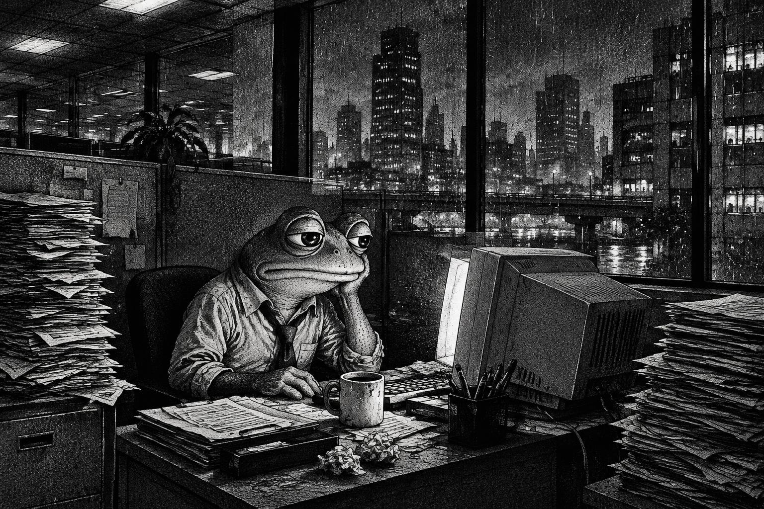 An inbox without end. A coffee gone cold. A fluorescent kingdom with no final boss. Welcome to the nine-to-five cinematic universe.